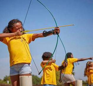 Kid Playing Archery